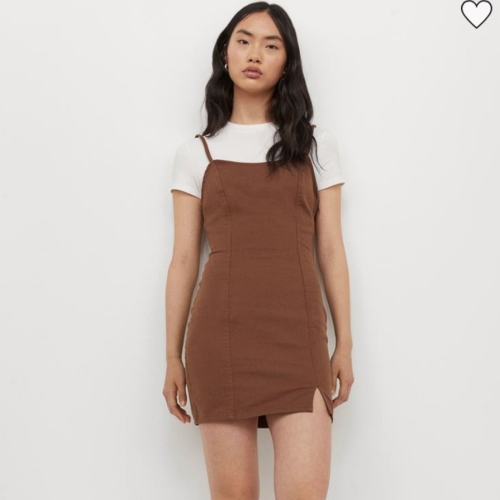 H&M Brown Denim Dress